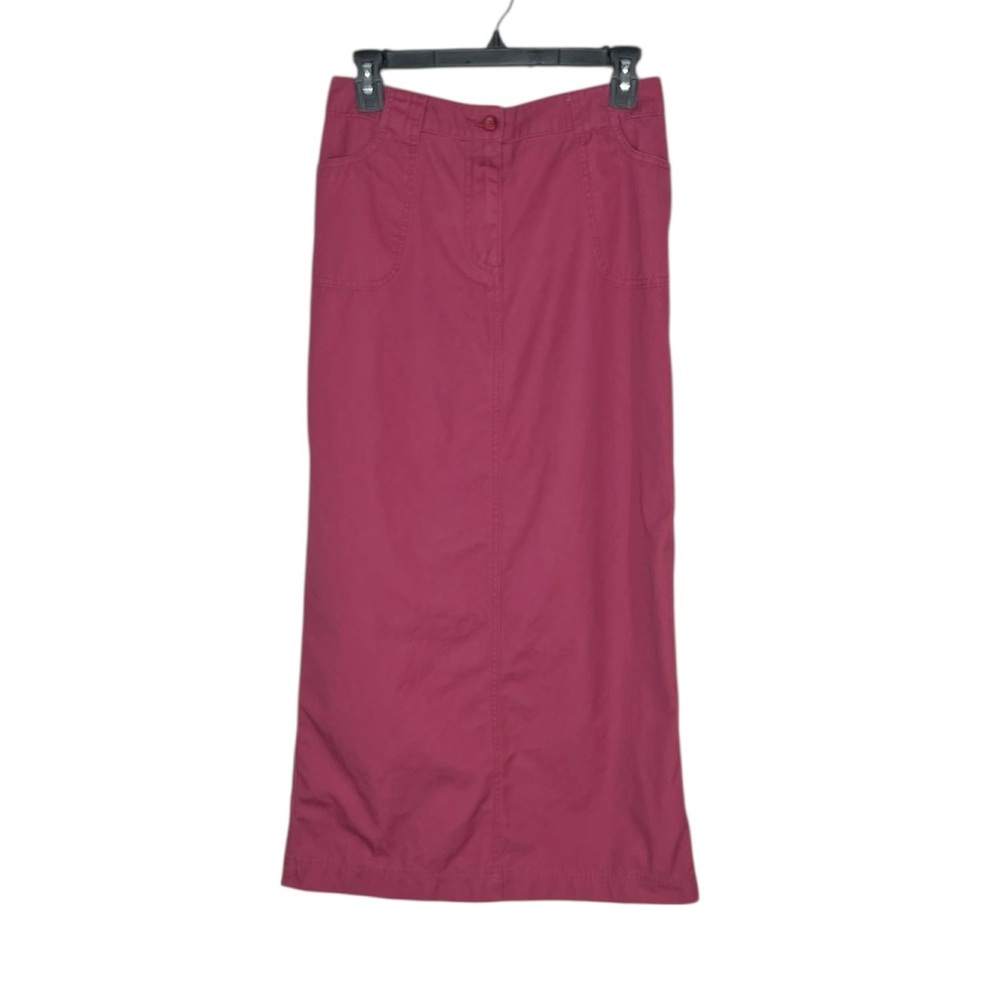 Northern Reflections 100% Cotton Long Burgundy Red Skirt size 4